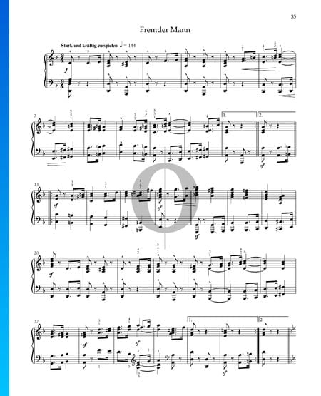 The Stranger, Op. 68 No. 29 Sheet Music