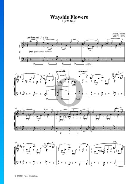 In the Country, Op. 26: No. 2 Wayside Flowers Sheet Music