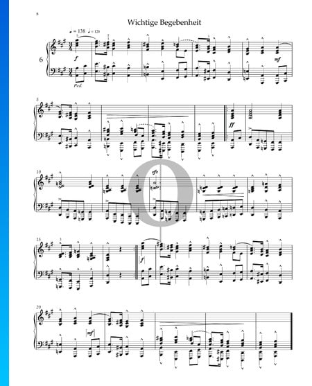 Kinderszenen, Op. 15 No. 6: An Important Event Sheet Music