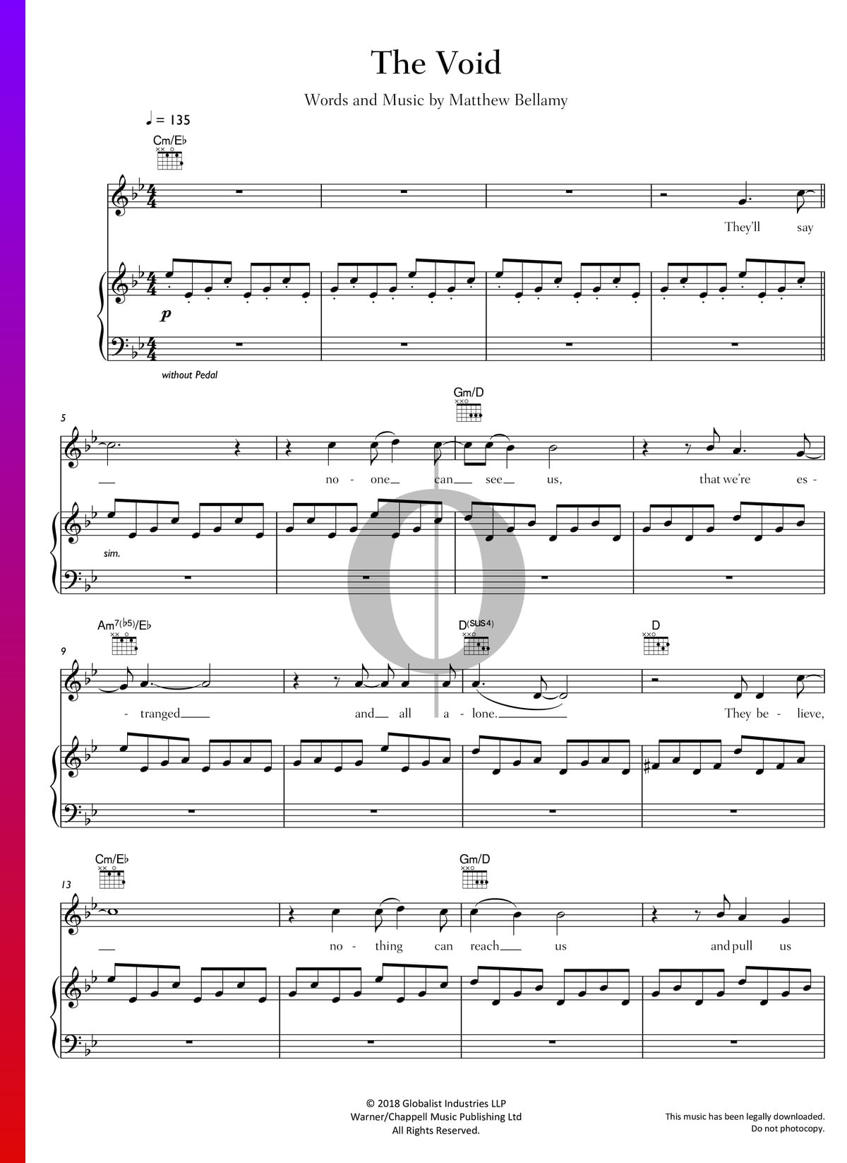 Piano/Voice/Guitar Muse Piano Songbook 