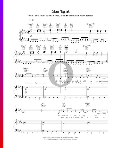 Skin Tight Sheet Music