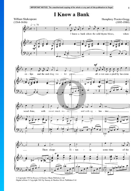 I Know A Bank Sheet Music