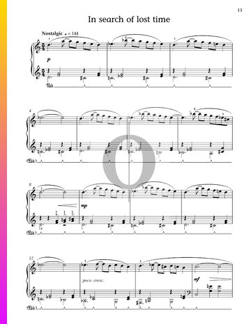 In Search Of Lost Time Partitura