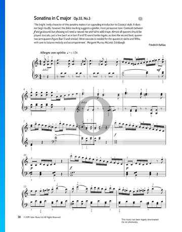 Sonatina in C Major, Op.55 No.3 Sheet Music