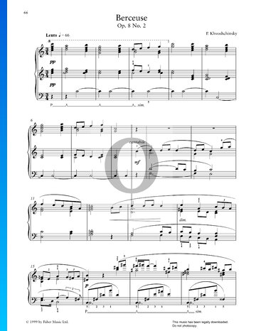 Berceuse, Op. 8 No. 2 Sheet Music