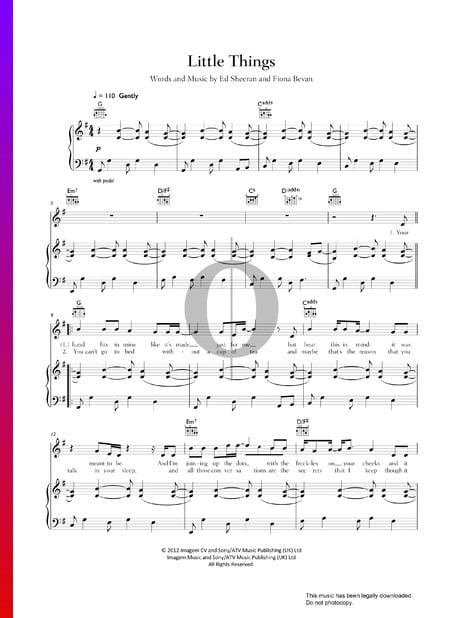 Little Things Sheet Music