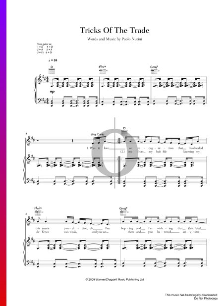 Tricks Of The Trade Musik-Noten