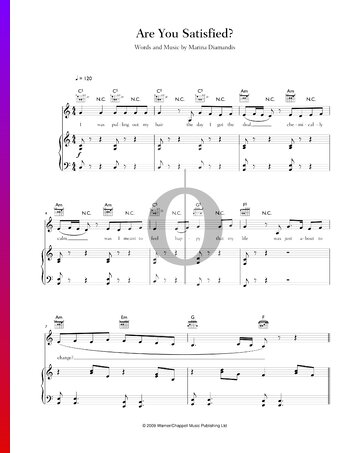 Are You Satisfied Sheet Music