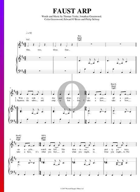Faust Arp Sheet Music