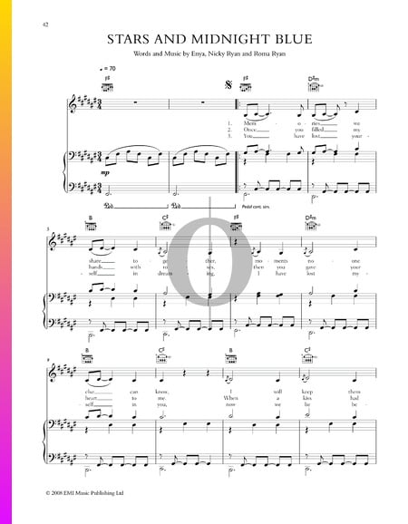 Stars And Midnight Blue Sheet Music