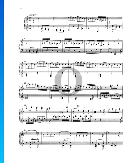 Klaviersonate Nr. 1 C-Dur, KV 279 (189d): 3. Allegro