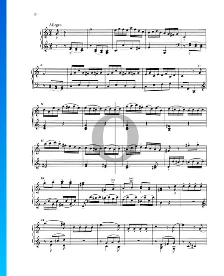 Sonata para piano n.º 1 en do mayor, KV 279 (189d): 3. Allegro