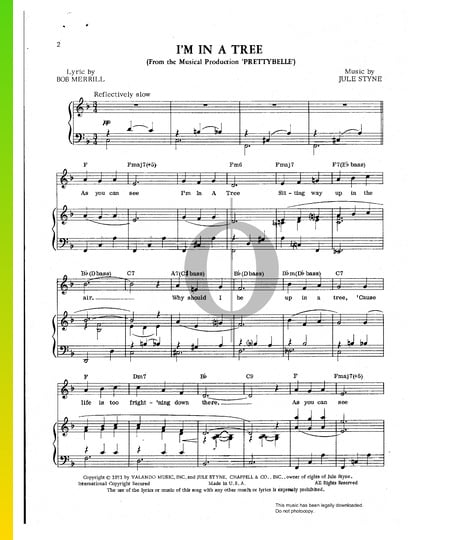 I'm In A Tree Sheet Music