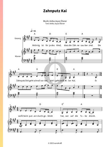 Zahnputz Kai Sheet Music