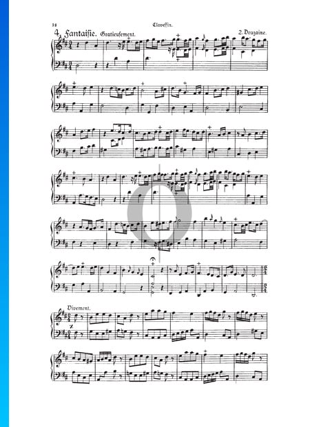 Fantasia, Douzaine II No. 4: Gracieusement, TWV 33:16 Sheet Music