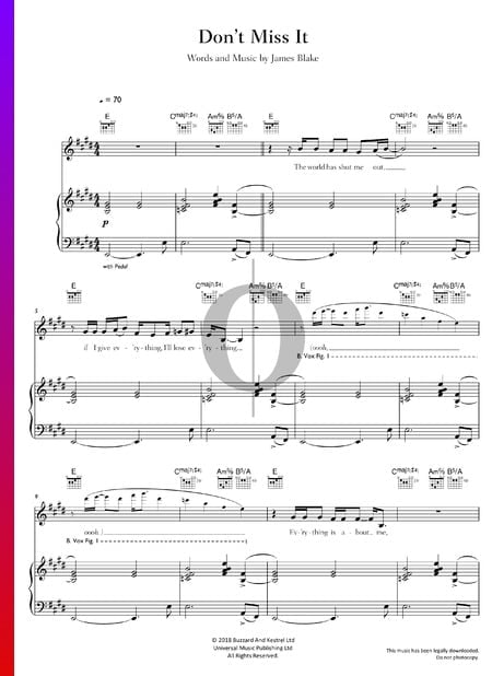 Don't Miss It Musik-Noten