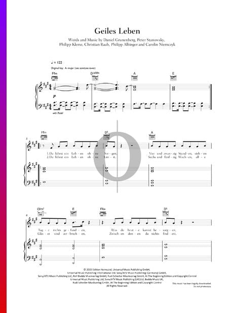 Geiles Leben Sheet Music