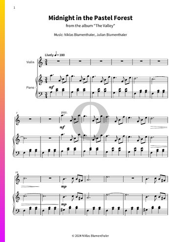 Midnight in the Pastel Forest Sheet Music