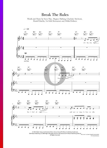Break The Rules Partitura