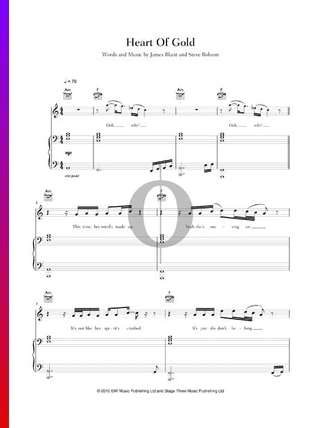 Heart Of Gold Musik-Noten