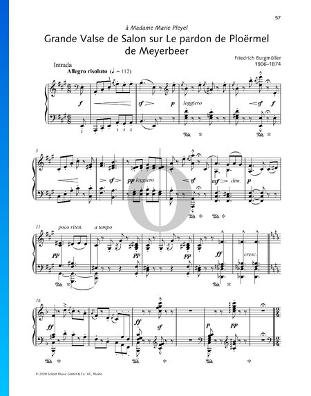 Grande valse de salon sur "Le pardon de Ploërmel" de Meyerbeer