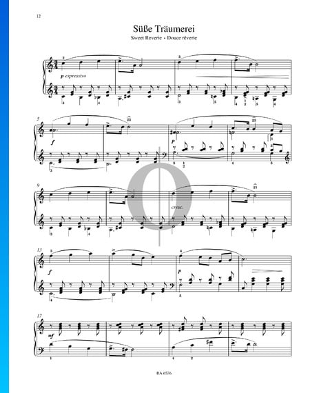 Süße Träumerei, Op. 39 Nr. 21 Musik-Noten