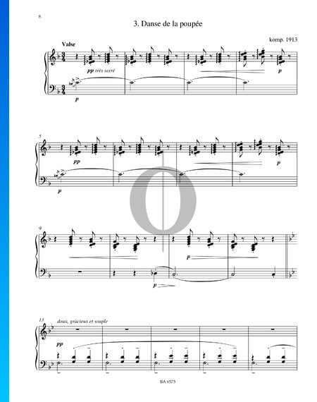 Danse de la poupée Sheet Music