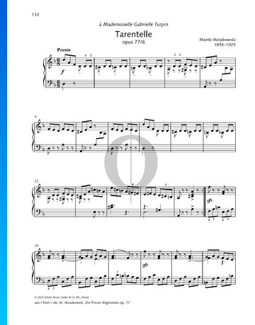 Tarentelle, Op. 77 No. 6 Sheet Music
