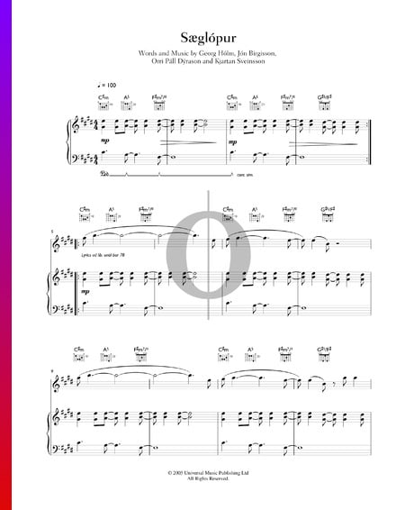 Sæglópur Sheet Music