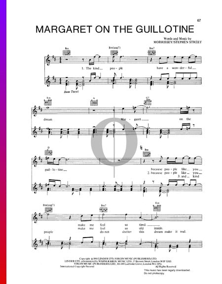 Margaret On The Guillotine Musik-Noten