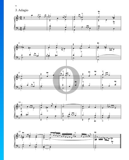 Suite No. 2 F Major, HWV 427: 3. Adagio Sheet Music