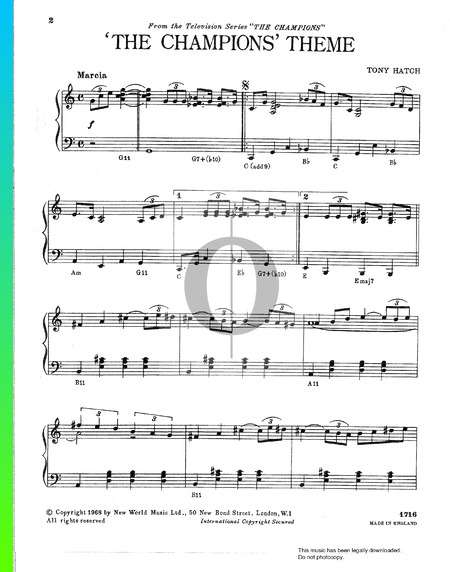 The Champions' Theme Musik-Noten