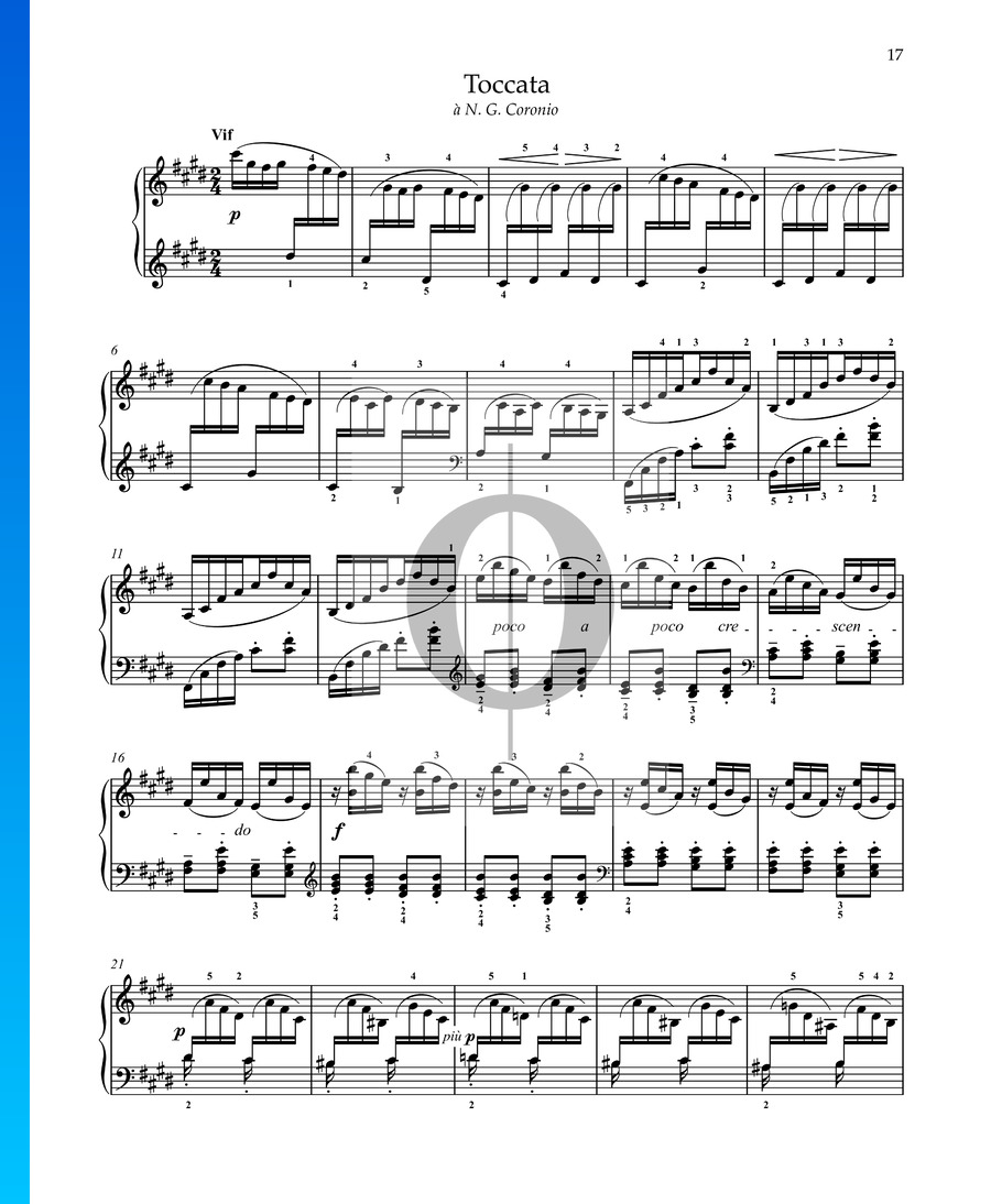 Pour Le Piano 3 Toccata Claude Debussy Piano Sheet Music Oktav