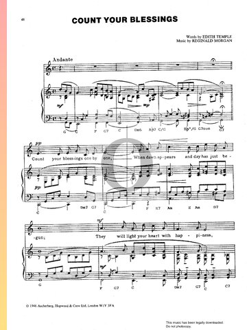 Count Your Blessings Sheet Music