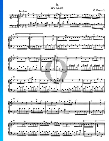 Rondó en si bemol mayor, BWV Anh. 183