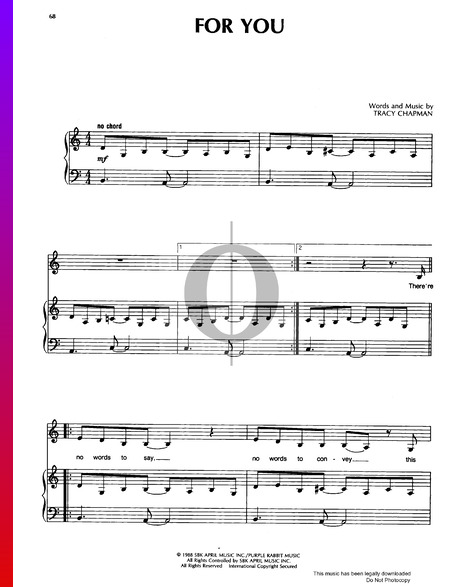 For You Musik-Noten