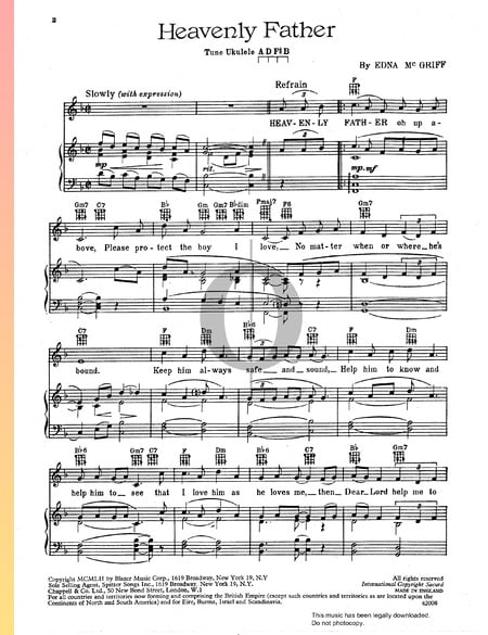 Heavenly Father Sheet Music