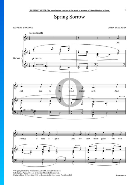 Spring Sorrow Musik-Noten