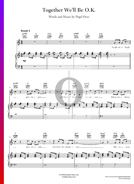 Together We'll Be O.K. Sheet Music