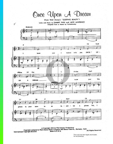 Once Upon A Dream Sheet Music