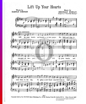 Lift Up Your Hearts Sheet Music