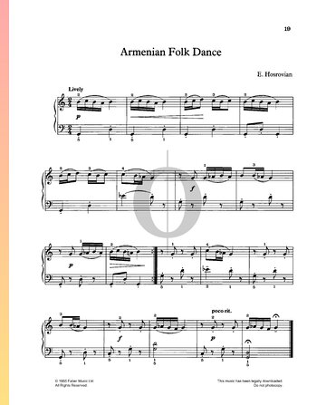 Armenian Folk Dance Musik-Noten