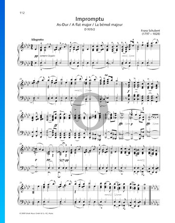 Impromptu As-Dur, Op. 142 Nr. 2, D 935 Musik-Noten