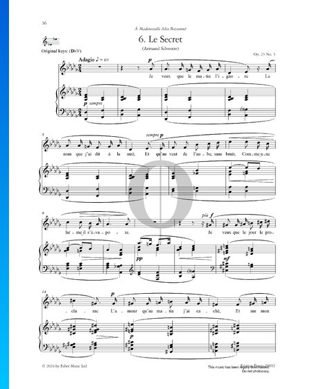 Le Secret, Op. 23 No. 3