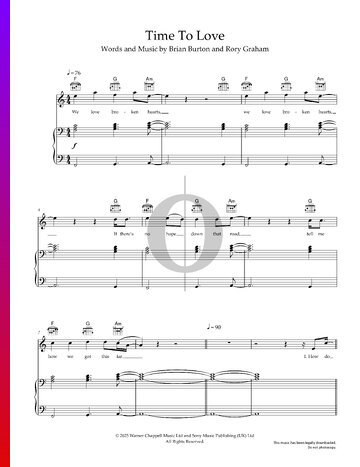 Time To Love Sheet Music