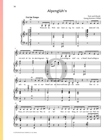 Alpenglüh'n Sheet Music