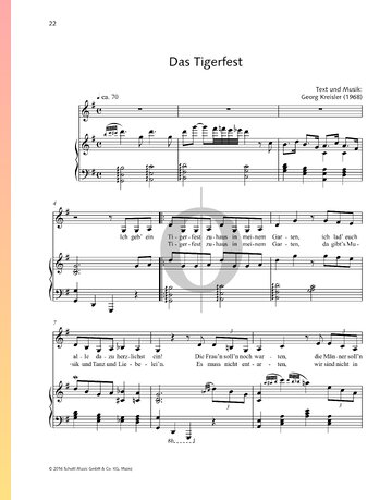 Das Tigerfest Sheet Music