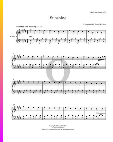 Sunshine Sheet Music