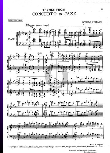 Themes from Concerto In Jazz Partitura