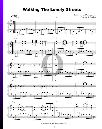 Walking The Lonely Streets Sheet Music